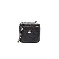 [스페셜오더]CHANEL-A94575 샤넬 블랙 램스킨 골드메탈 체인 케이스 