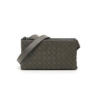 [스페셜오더]BOTTEGA VENETA-611240 보테가 베네타 인트레치아토 블랙 스몰 메신저 백