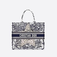 [스페셜오더]CHRISTIAN DIOR-M1286 디올 Mizza 멀티 컬러 베이지 자수 BOOK TOTE 백