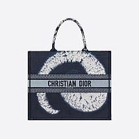 [스페셜오더]DIOR-M1286ZR 크리스찬 디올 그레이 까나쥬 자수 BOOK TOTE 백