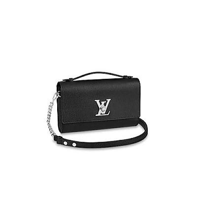 [스페셜오더]LOUIS VUITTON-M56088 루이비통 블랙 카프스킨 락미 클러치