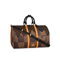 LOUIS VUITTON-M11596 루이비통 블랙 브러시드 모노그램 키폴 반둘리에 50