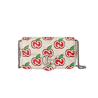 GUCCI-476433 8106 구찌 실버 GG 마몽 수퍼 미니백