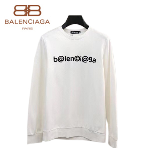 BALENCIAGA-082613 발렌시아가 화이트 아플리케 장식 스웨트셔츠 남성용