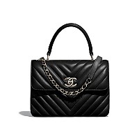 [스페셜오더]CHANEL-A92236 샤넬 블루 쉐브론 트렌디 CC 골드 메탈 스몰 플랩 백