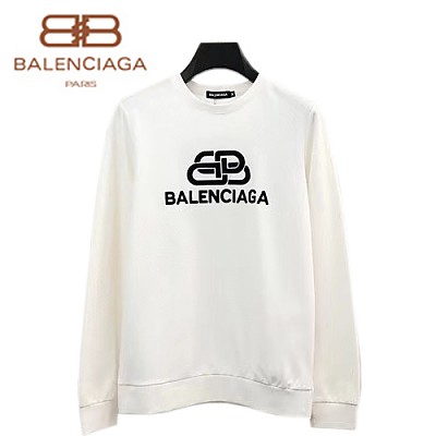 BALENCIAGA-082810 발렌시아가 블랙 로고 아플리케 장식 스웨트셔츠 남성용