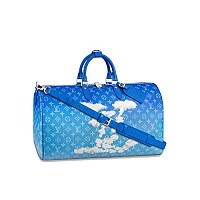 LOUIS VUITTON-M11596 루이비통 블랙 브러시드 모노그램 키폴 반둘리에 50