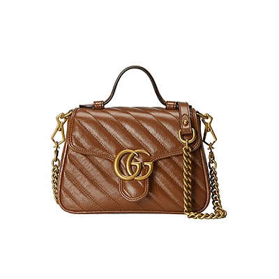 [스페셜오더]GUCCI-583571 8561 구찌 베이지 GG 마몽 미니 탑 핸들 백