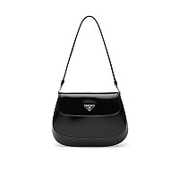 [스페셜오더]PRADA-1BD311 프라다 화이트 클레오 브러시드 가죽 플랩 숄더백