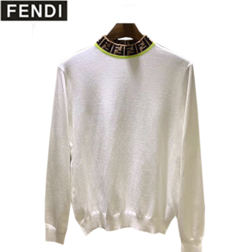 FENDI-12077 펜디 화이트 더블 F 디테일 스웨터 남성용