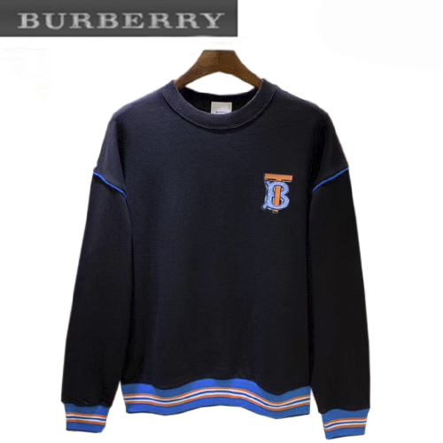 BURBERRY-12077 버버리 블랙 TB 로고 장식 스웨트셔츠 남성용