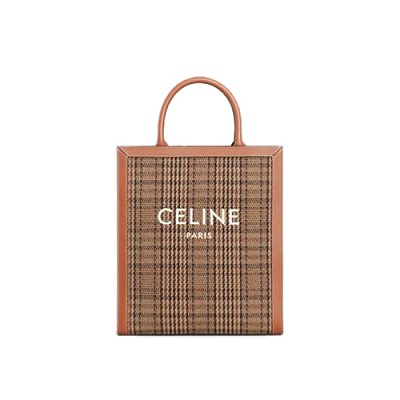 [스페셜오더]CELINE-192082 셀린느 네이비 트리오페 캔버스 스몰 버티컬 카바스 백