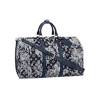 LOUIS VUITTON-M11596 루이비통 블랙 브러시드 모노그램 키폴 반둘리에 50