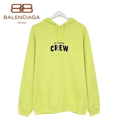 BALENCIAGA-578135 발렌시아가 핑크 프린트 컬리 플리스 Crew 후디 남여공용