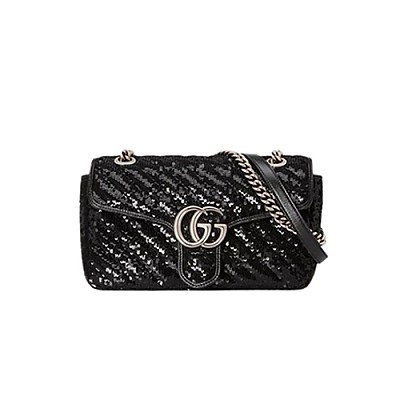 [스페셜오더]Gucci-443497 구찌 화이트 더블 G 스터드 GG 마몽 스몰 숄더백 26cm