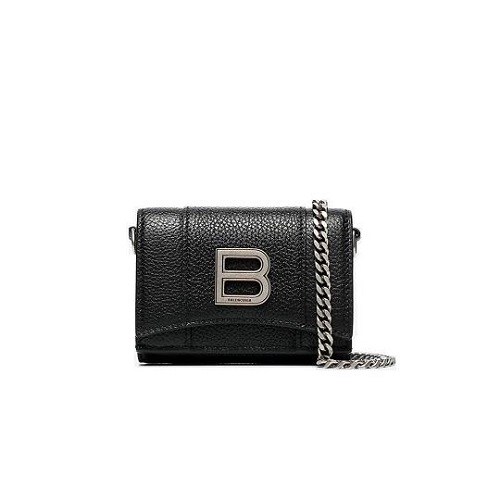 [스페셜오더]BALENCIAGA-6360911 #발렌시아가레플리카 블랙 아워글래스 미니 체인 지갑