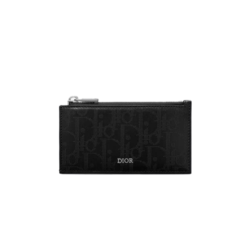 [스페셜오더]DIOR-2ESBC250 디올 블랙 Dior Oblique Galaxy 지퍼 카드 홀더