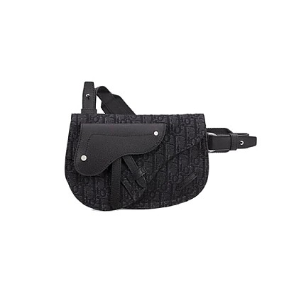 [스페셜오더]DIOR-디올 블루 Oblique 자수 Saddle 백 25cm