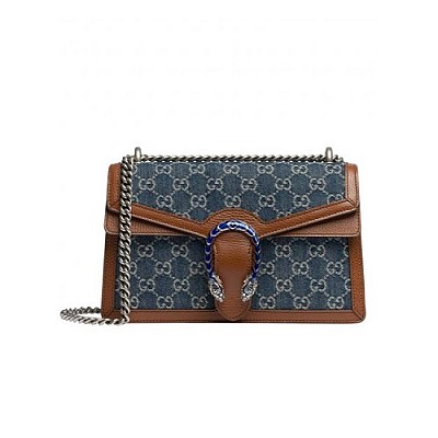 [스페셜오더]GUCCI-636706 8565 구찌 블루 오가닉 GG 데님 재키 1961 스몰 호보백