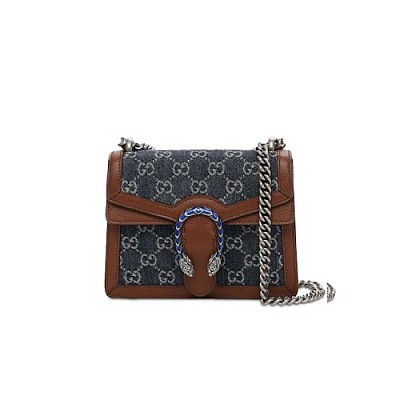 [스페셜오더]GUCCI-636706 8565 구찌 블루 오가닉 GG 데님 재키 1961 스몰 호보백