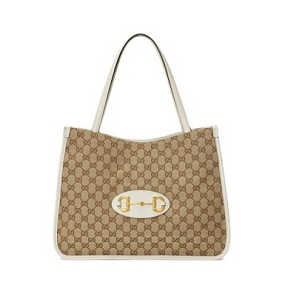 [스페셜오더]GUCCI-‎621144 8563 구찌 브라운 오리지널 GG 홀스빗 1955 미디엄 체인 토트백