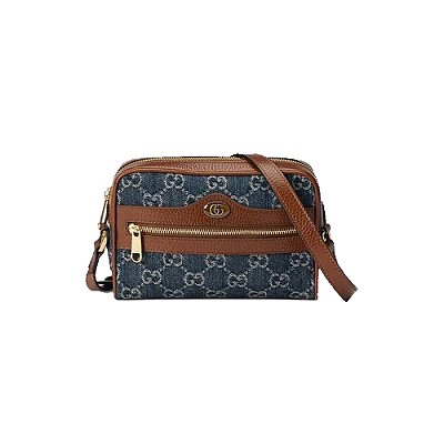 [스페셜오더]GUCCI-636706 8565 구찌 블루 오가닉 GG 데님 재키 1961 스몰 호보백