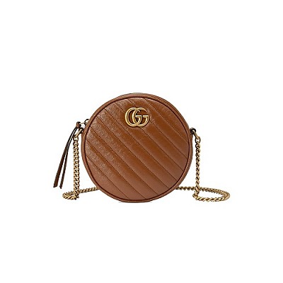 [스페셜오더]GUCCI-550154 6438 구찌 GG 마몽 마틀라세 쉐브론 미니 라운드 레플리카숄더백