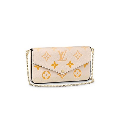 [스페셜오더]LOUIS VUITTON-M64579 루이비통 블랙/핫핑크 모서리 에삐 포쉐트 펠리시