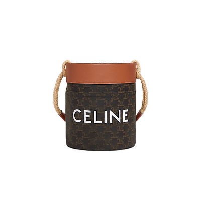 [스페셜오더]CELINE-196272 셀린느 데님 CELINE 프린트 로프 버킷백