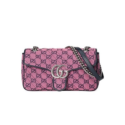 [스페셜오더]Gucci-443497 구찌 화이트 더블 G 스터드 GG 마몽 스몰 숄더백 26cm