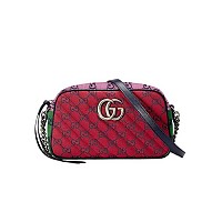 [스페셜오더]GUCCI-447632 6433 구찌 레드 GG 마몽 마틀라세 스몰 숄더백