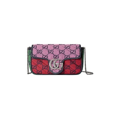 [스페셜오더]GUCCI-476433 4165 구찌 블루&핑크 GG 마몽 GG 멀티컬러 수퍼 미니 백