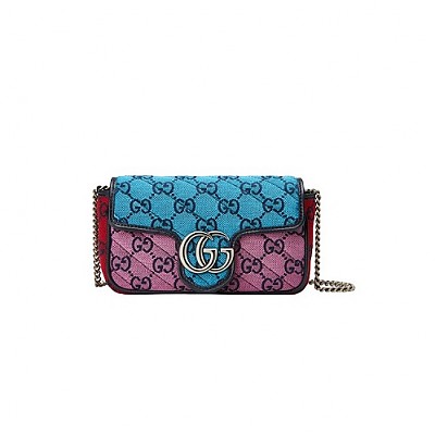 GUCCI-476433 8106 구찌 실버 GG 마몽 수퍼 미니백