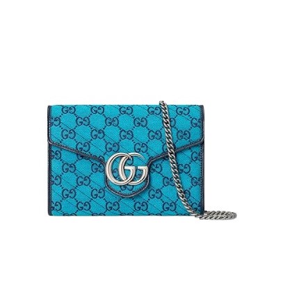 [스페셜오더]GUCCI-‎‎474575 4164 구찌 블루 GG 마몽 GG 멀티컬러 미니 백