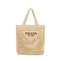 [스페셜오더]PRADA-1BG393 프라다 옐로우 라피아 토트 백