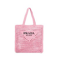 [스페셜오더]PRADA-1BG393 프라다 옐로우 라피아 토트 백