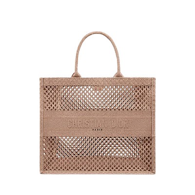 [스페셜오더]CHRISTIAN DIOR-M1296 디올 블루 메쉬 자수 스몰 BOOK TOTE 백