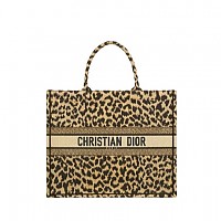 [스페셜오더]DIOR-M1286 디올 자수 장식 멀티컬러 패브릭 DIOR BOOK TOTE 백(이니셜 서비스)