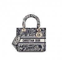 [스페셜오더]DIOR-M0565 디올 멀티 컬러 Mille Fleurs 자수 LADY D-LITE 미디엄 백