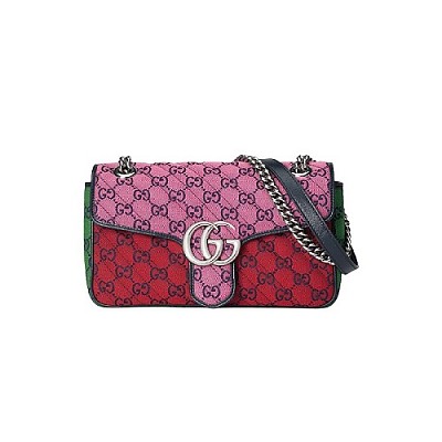 [스페셜오더]Gucci-443497 구찌 화이트 더블 G 스터드 GG 마몽 스몰 숄더백 26cm