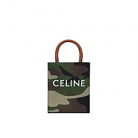 [스페셜오더]CELINE-193302 셀린느 내추럴 CELINE 로고 프린트 미니 버티컬 카바스 백