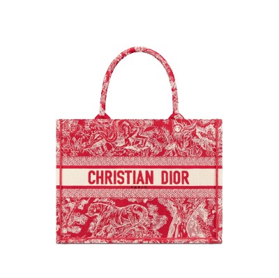 [스페셜오더]DIOR-M1296 디올 블루 Toile de Jouy 자수 스몰 BOOK TOTE 백