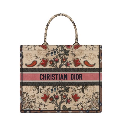 [스페셜오더]CHRISTIAN DIOR-M1286 디올 블루 Dior Palms 자수 DIOR BOOK TOTE 백