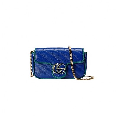 [스페셜오더]GUCCI-574969 8277 구찌 GG 마몽 블랙 마틀라세 수퍼 미니백