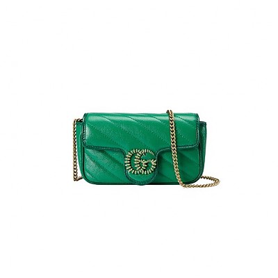 [스페셜오더]GUCCI-574969 8277 구찌 GG 마몽 블랙 마틀라세 수퍼 미니백