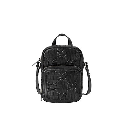 [스페셜오더]GUCCI-631339 1000 구찌 블랙 GG 엠보스  벨트백