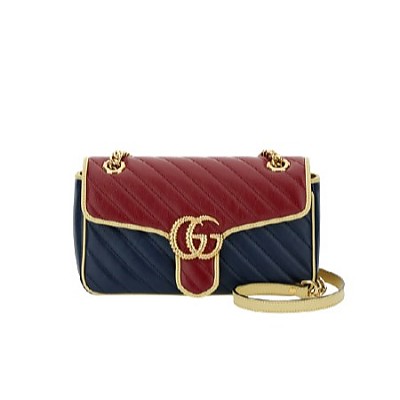 [스페셜오더]Gucci-443497 구찌 블랙 GG 마몽 스몰 숄더백 26cm