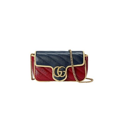 [스페셜오더]GUCCI-‎‎574969 8382 구찌 블루&터콰이즈 GG 마몽 수퍼 미니 백