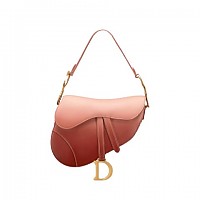 [스페셜오더]DIOR-디올 블루 Toile de Jouy 자수 Saddle 백 25cm