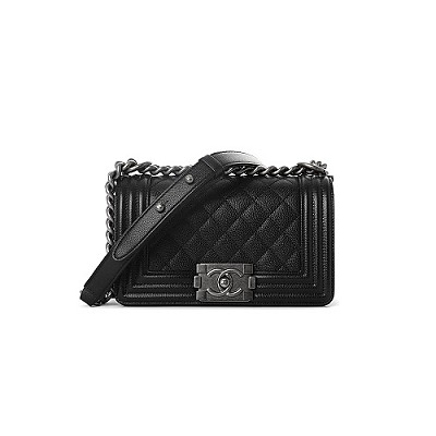 [스페셜오더]CHANEL-A67085 샤넬 블루 화이트 자수 장식 카프스킨 루렉스 골드메탈 보이 샤넬 스몰 플랩백